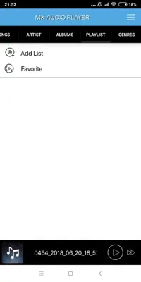 MX Audio Player android App screenshot 1