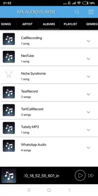 MX Audio Player android App screenshot 2