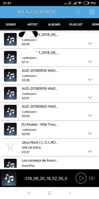 MX Audio Player android App screenshot 4